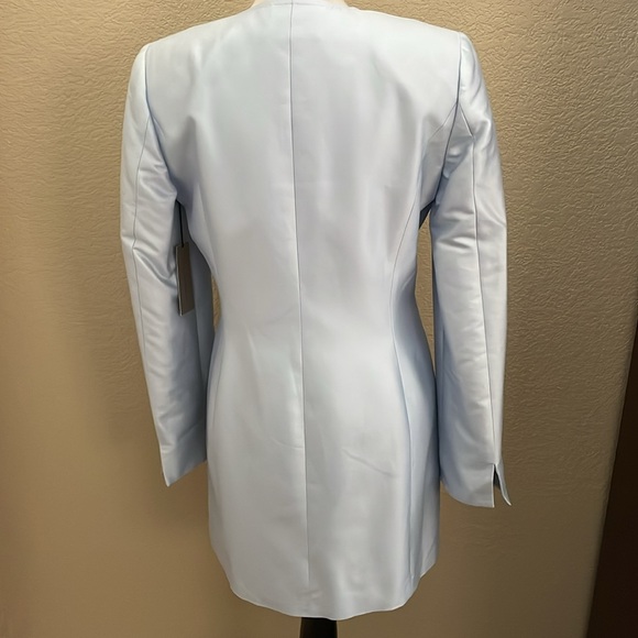 Adrienne Vittadini beautiful blue satin jacket. Size 6 NWT - Picture 3 of 8